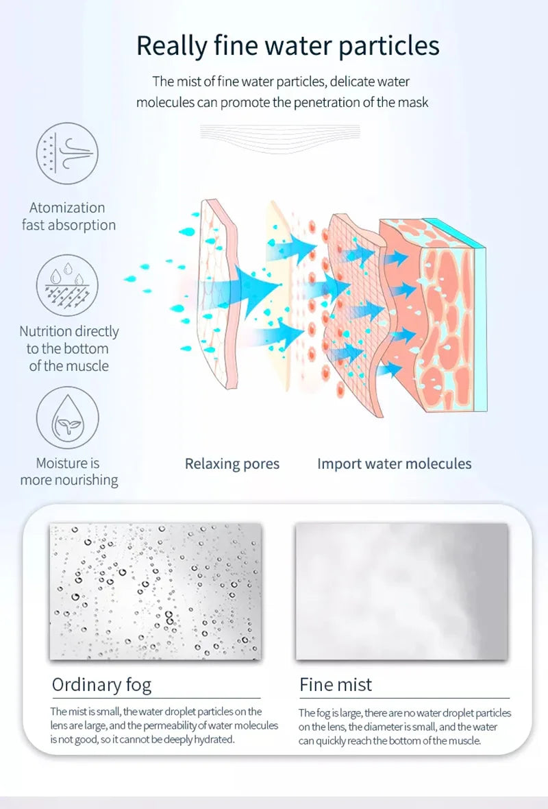 Ozone Facial Steamer & Humidifier for Skin Care