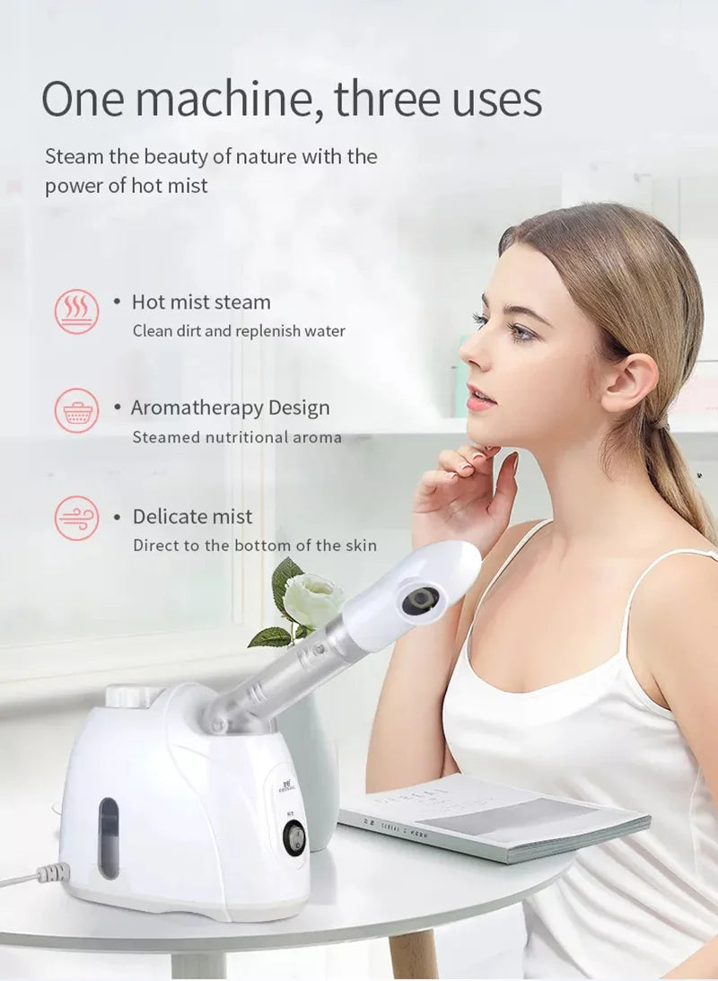 Ozone Facial Steamer & Humidifier for Skin Care