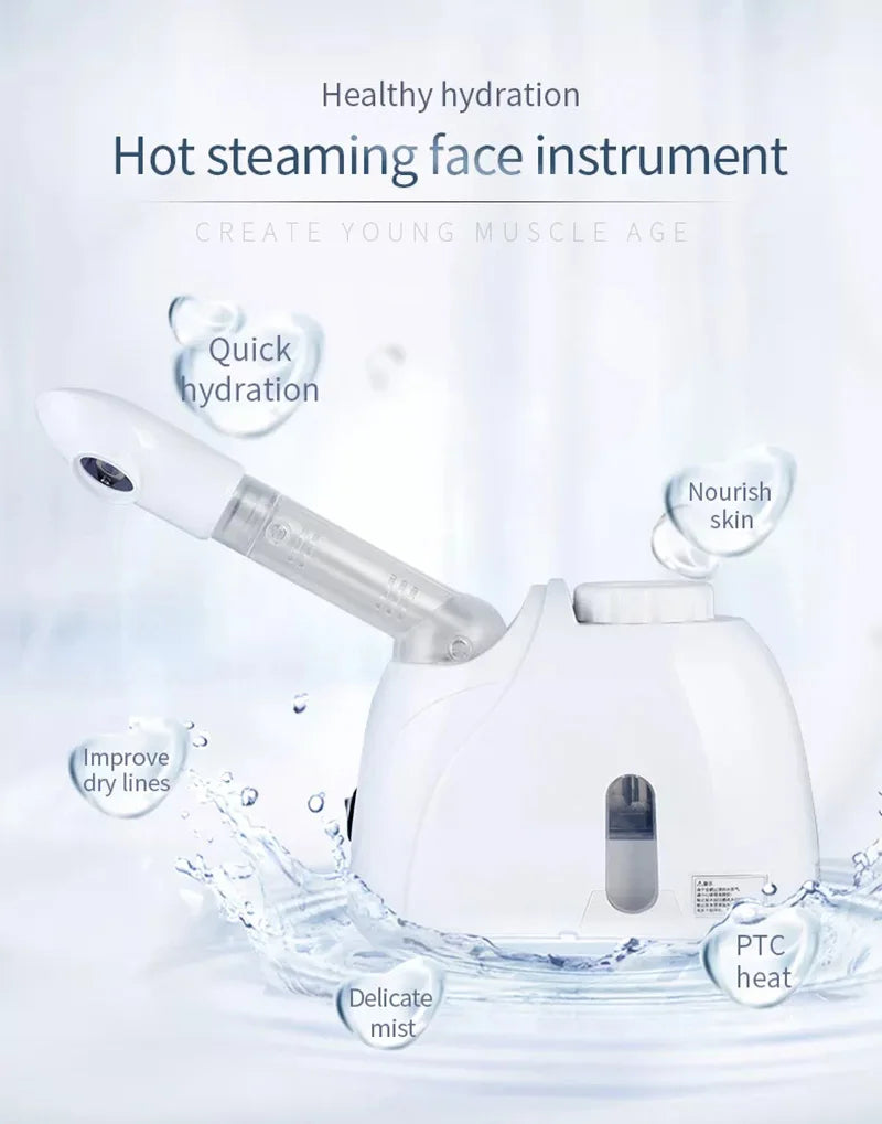 Ozone Facial Steamer & Humidifier for Skin Care