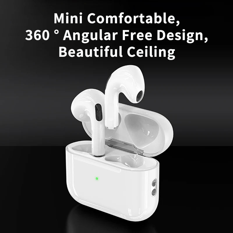 Ear Buds For Iphone Headphones with 3 Mic/Space Voice Wireless Charging